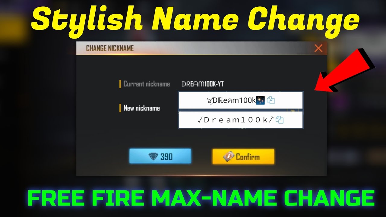 free fire new stylish names