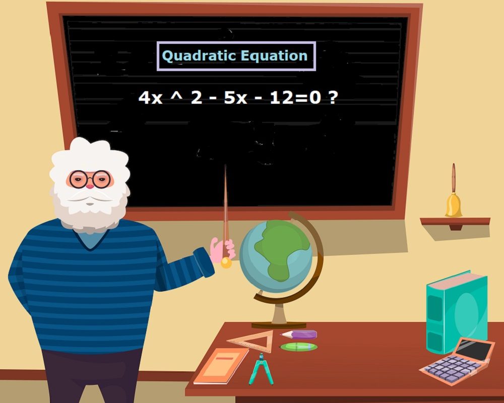 Solved Quadratic Equations 4x 2 5x 12 0